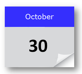 30th of October